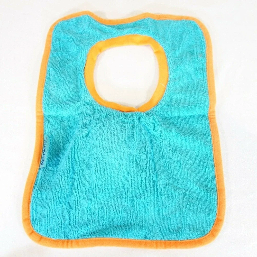 New Norwex Baby Bib Yellow Sunshine & Purple Tree +Washcloth Set of 2 Microfiber